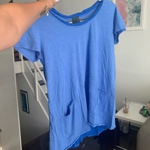 Anthropologie left of center blue shirt size M